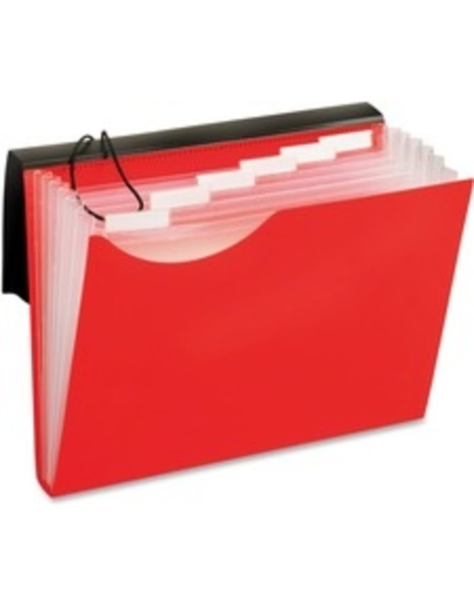 POLY FILE 7-POCKET LTR  *RED