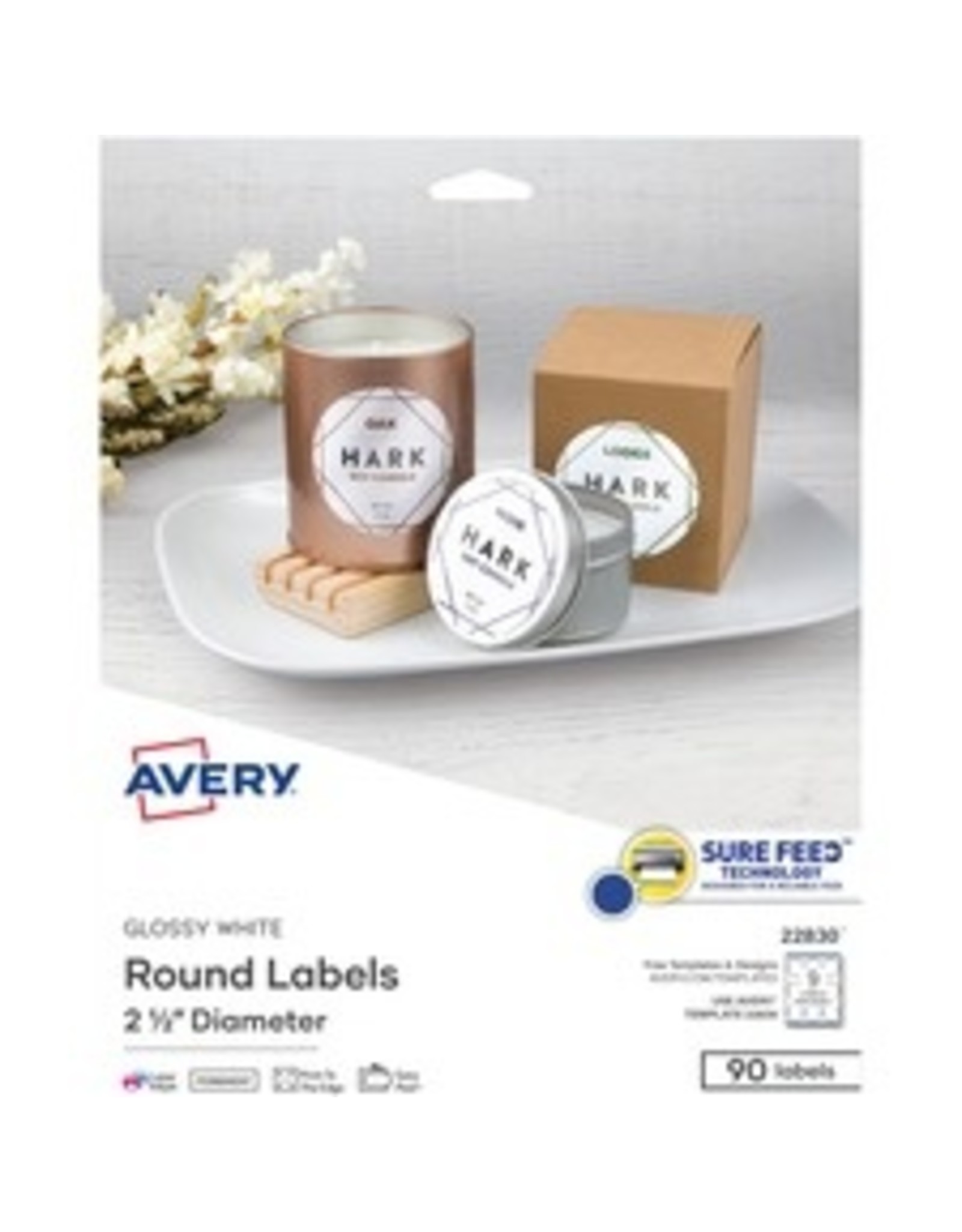 LABEL,2.5'' RND,GLOSSY