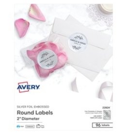 LABEL,2'' RND,FOIL,EMBOSD