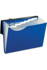 POLY FILE 7-POCKET LTR  *BLUE