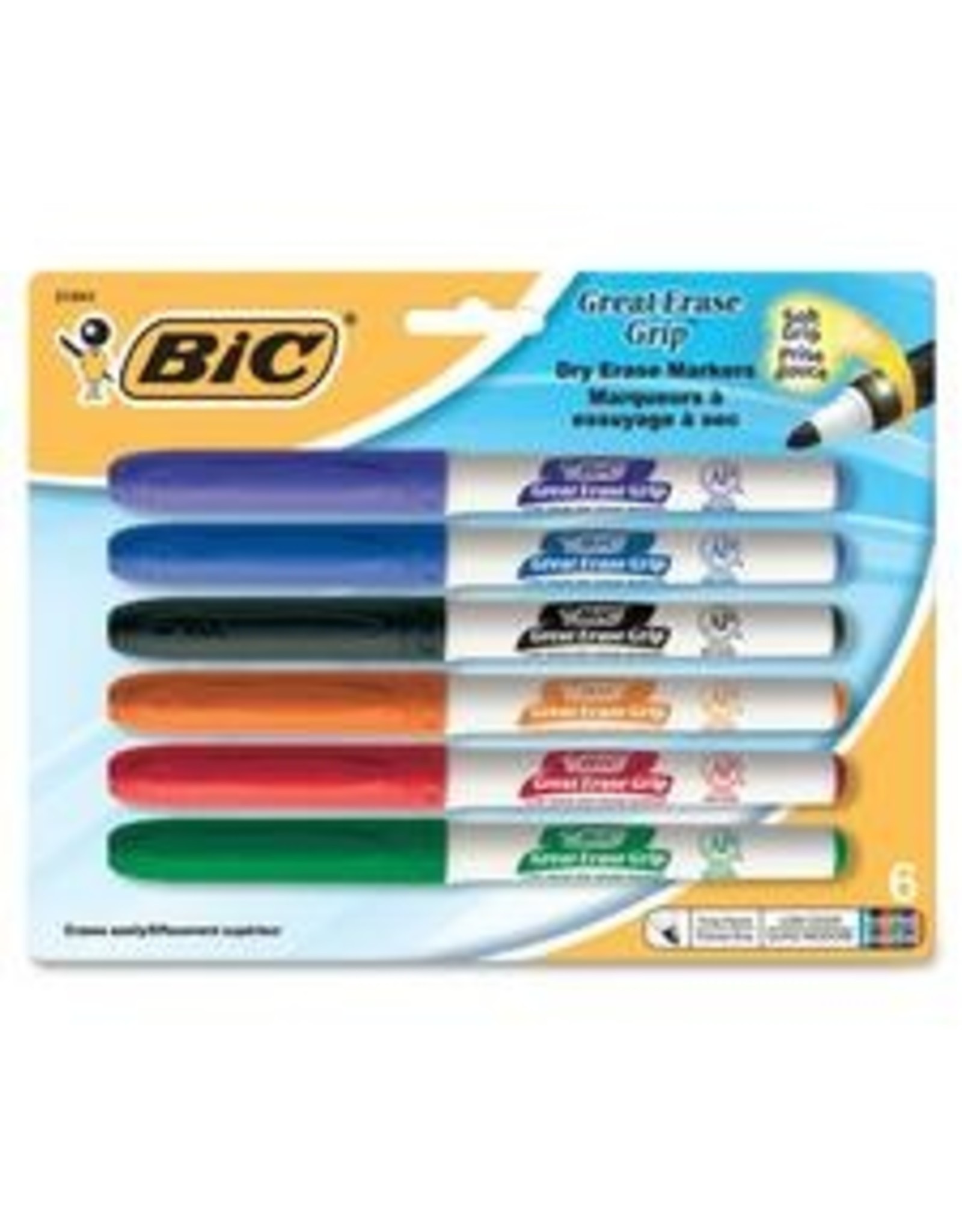 MARKER WHITEBRD G/E FN AST*6pk