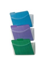 FILE PCKT 3-POCKETS LTR *CLEAR