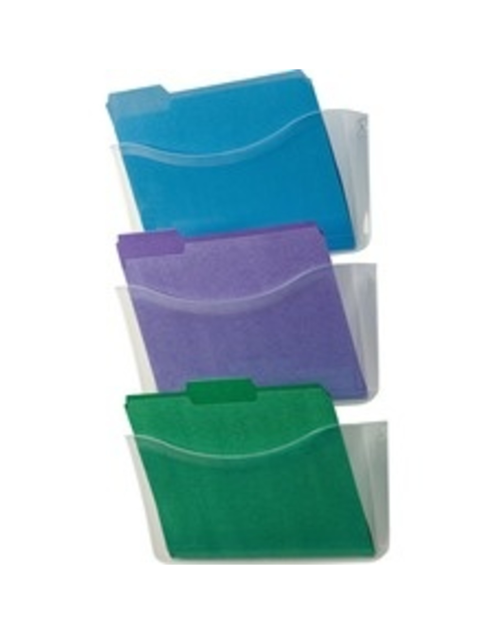 FILE PCKT 3-POCKETS LTR *CLEAR