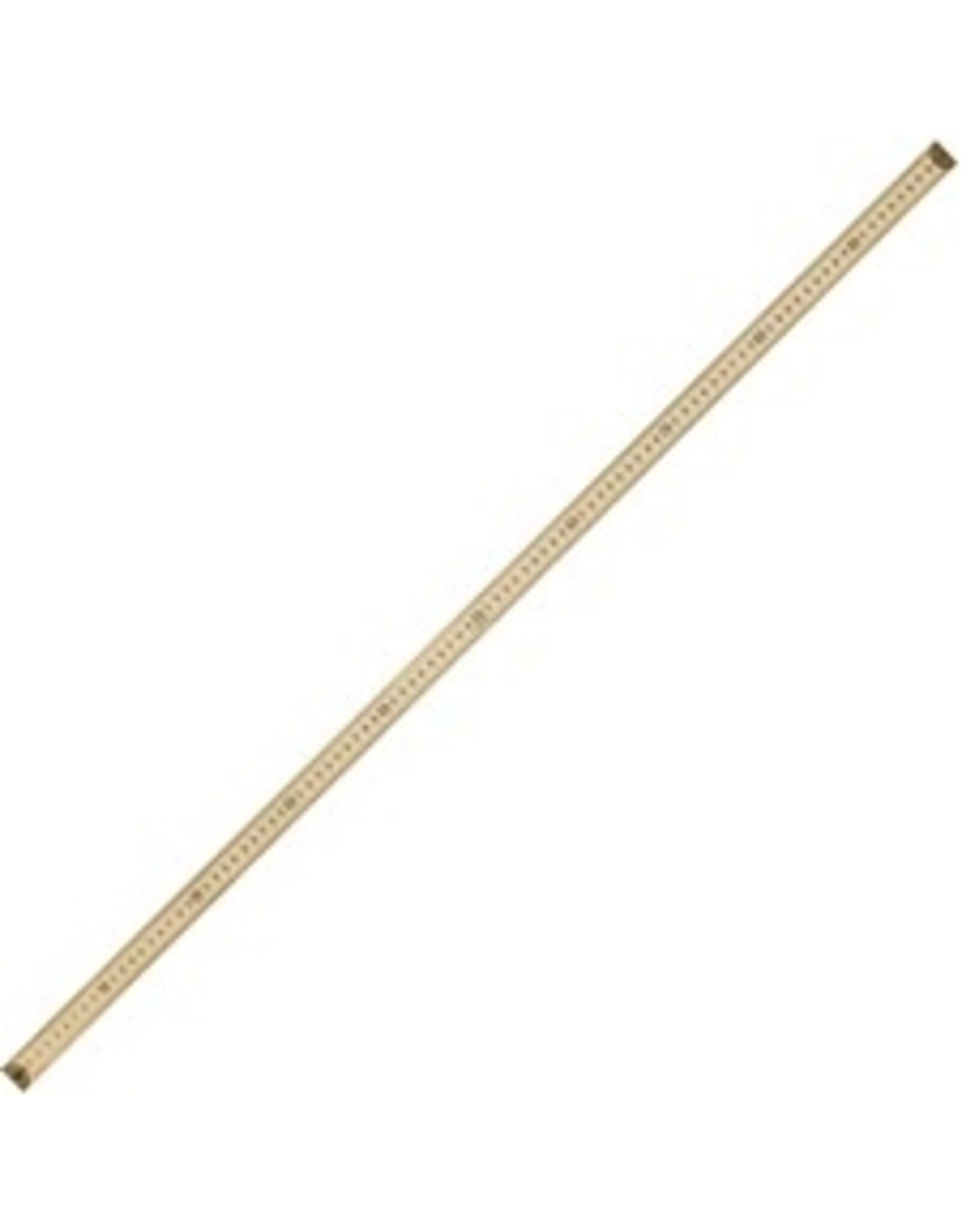 RULER WOOD METAL ENDS, 1 METRE