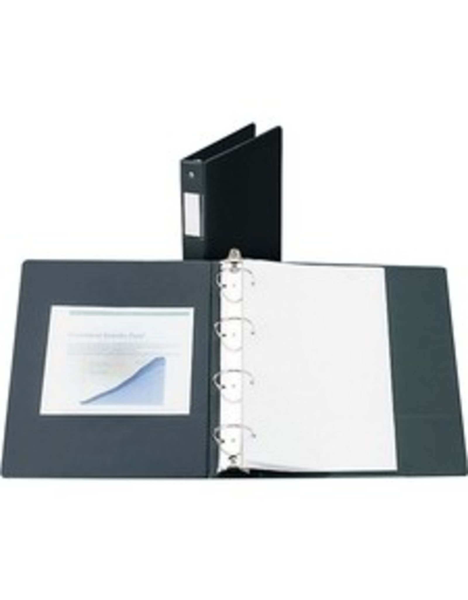 BINDER R-RING 4R LGL 1'' *BLACK