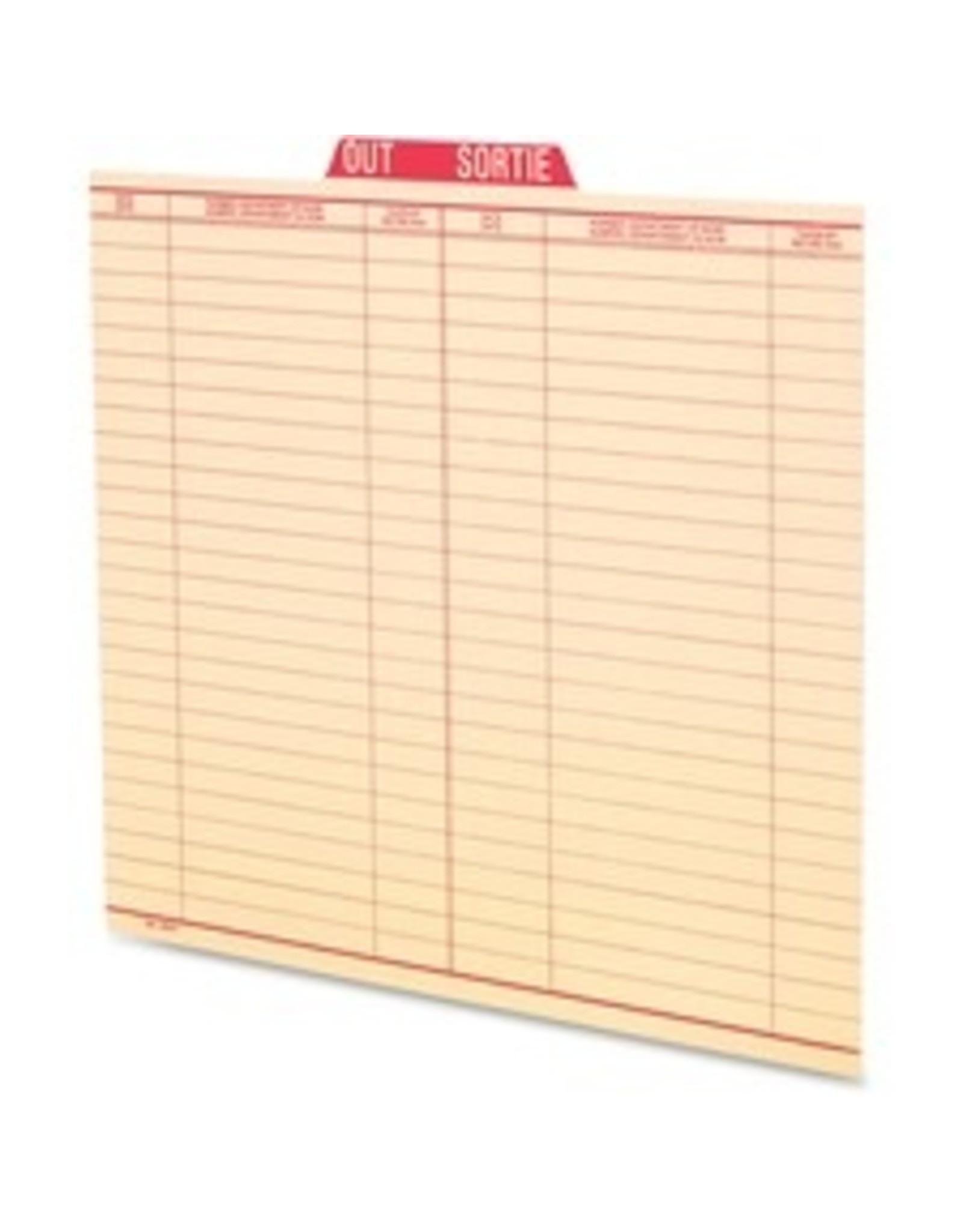 OUT GUIDE VERTICAL LTR  *1C/BX