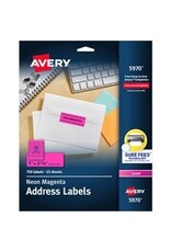 LASER LABEL 2.63x1*MGNTA*750pk