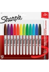 MARKER SHARPIE FINE ASST*12/PK