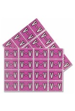 FILE LABEL* V - LILAC  *240/PK
