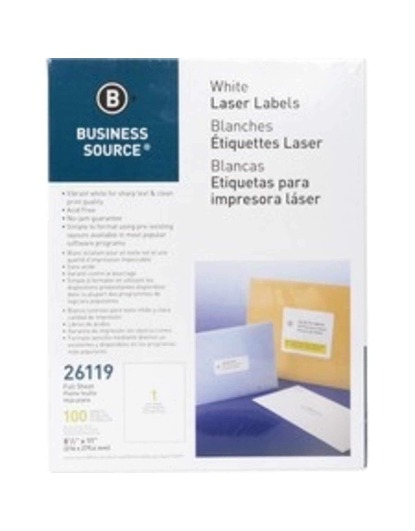 LABEL LSR 8.5x11 WHITE *100/PK