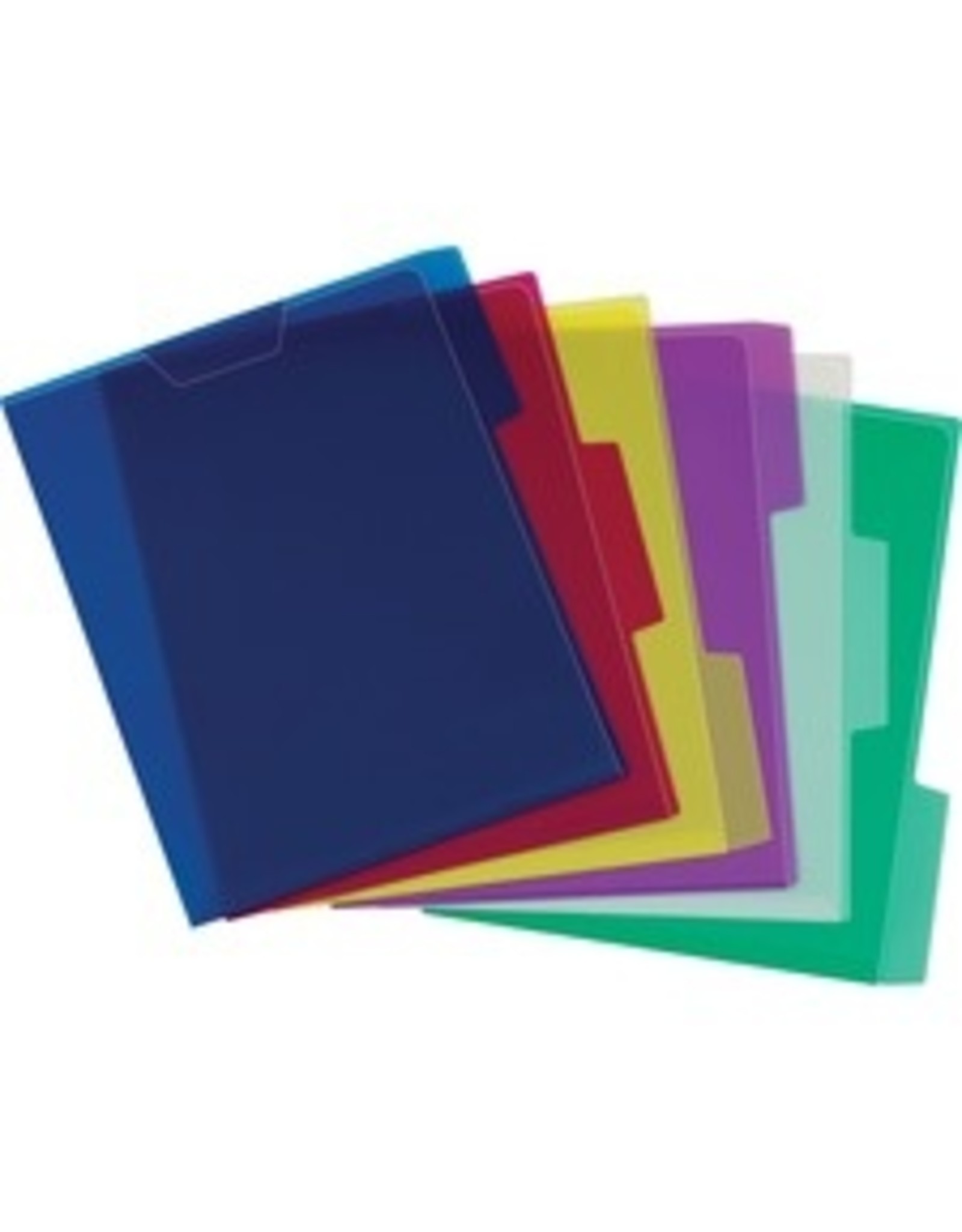 VIEW FLDR, POLY 1/3CUT  *ASST