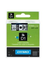 TAPE 3/8'' DYMO POCKET*BK/CLEAR