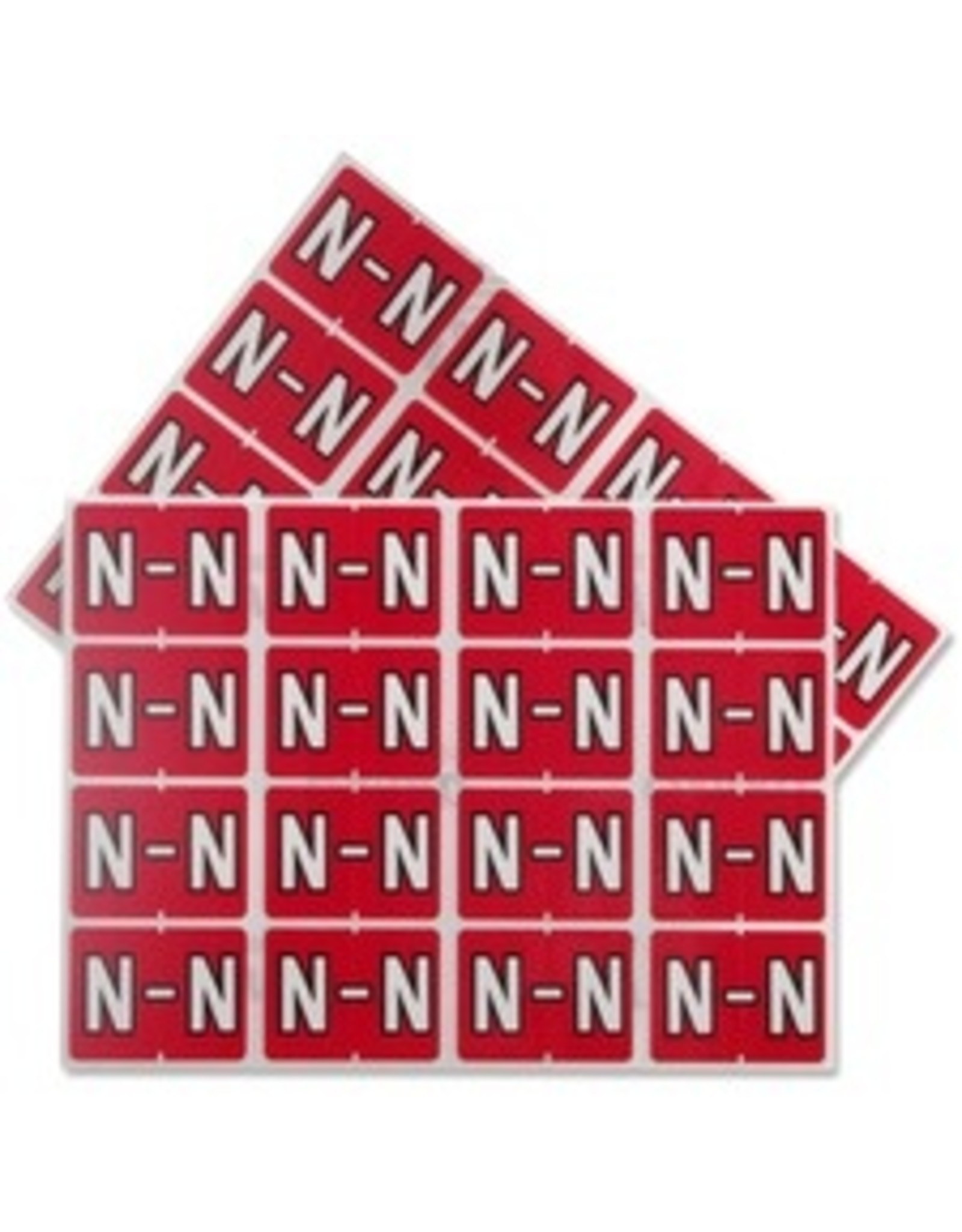 FILE LABEL* N - RED    *240/PK