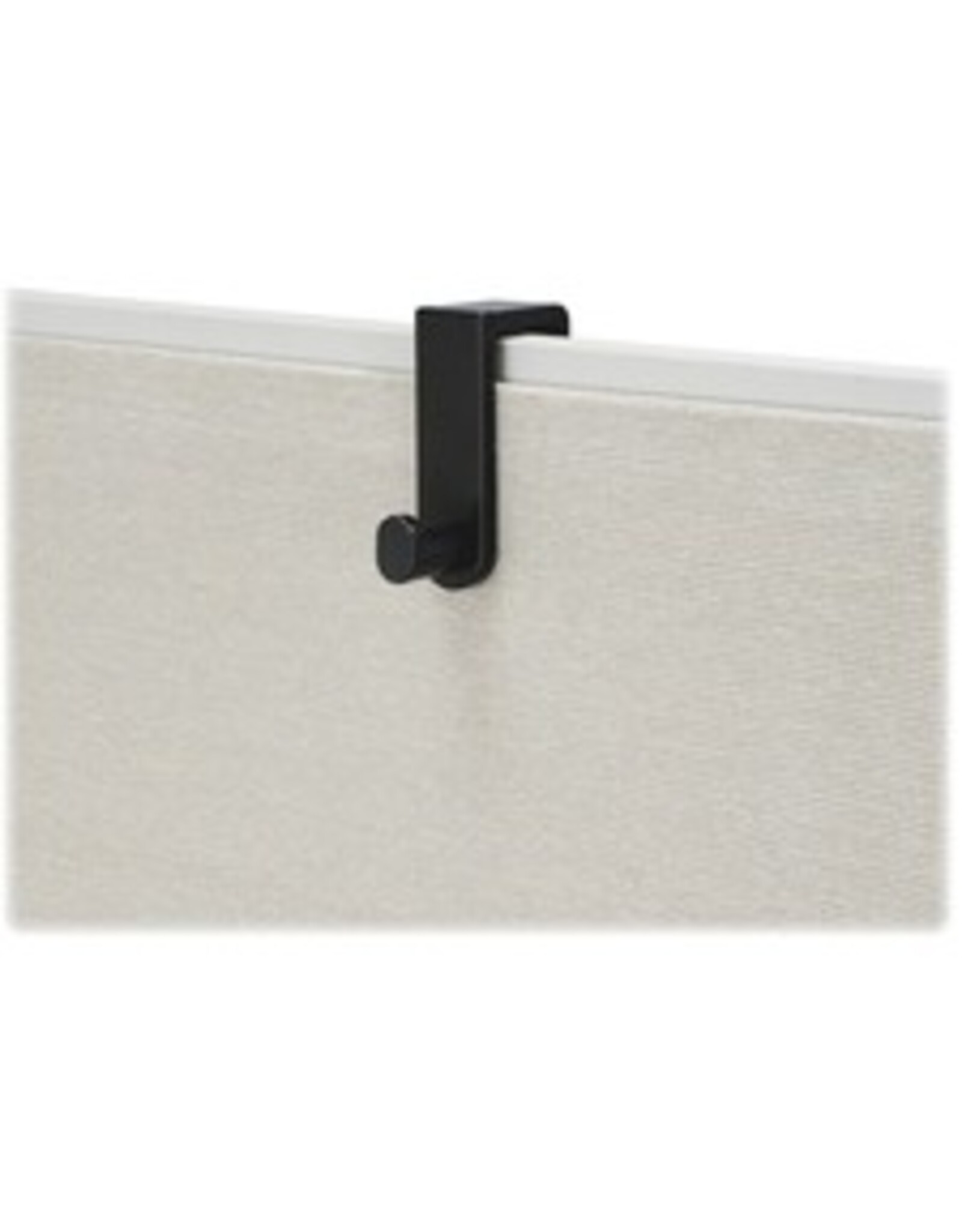 OVER-THE-PANEL SINGLE HOOK,BLK