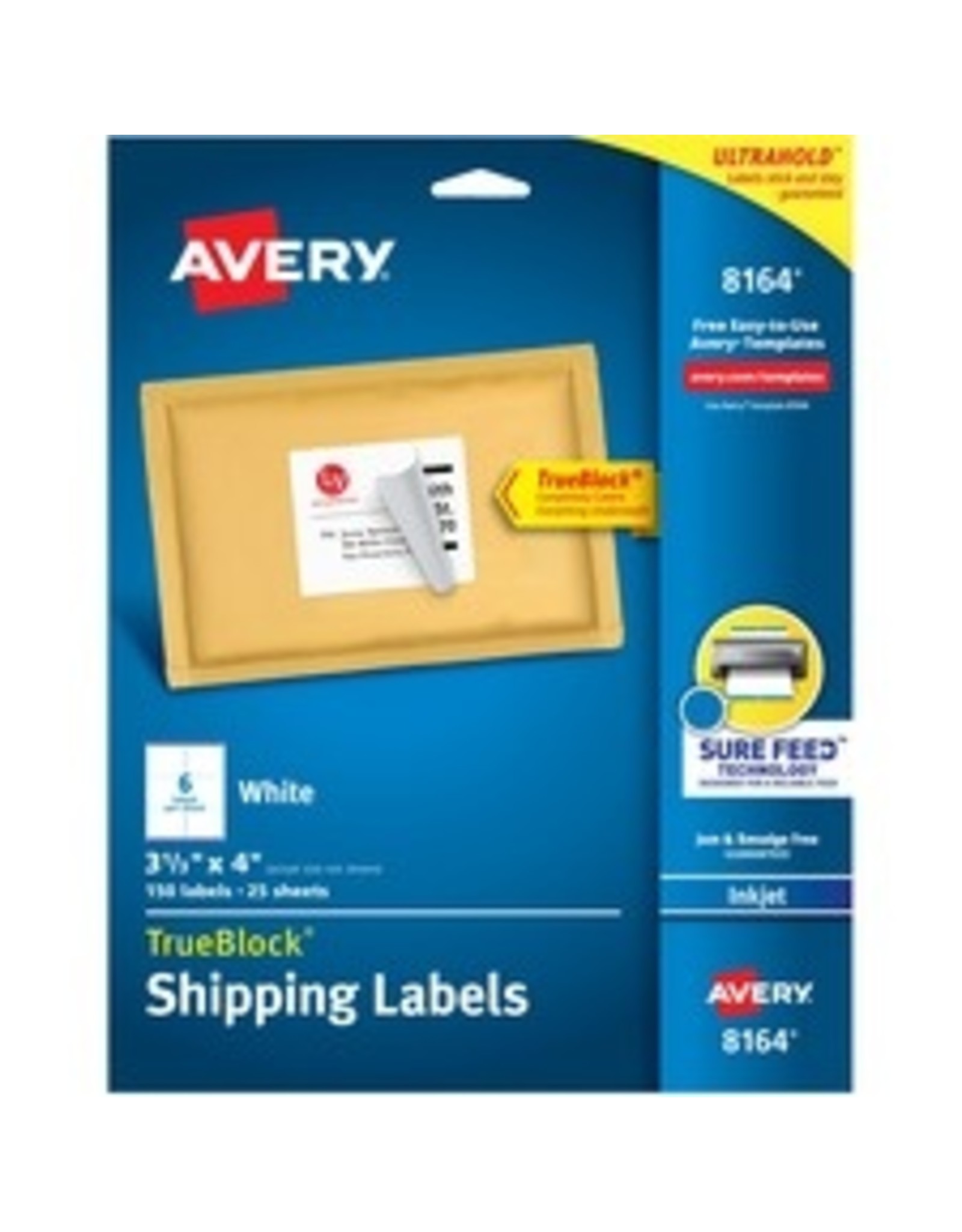 INKJET SHIP LABEL 4x3.3 *150pk