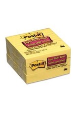 SUPER STICK NOTE 4X4 YLW*3/PK