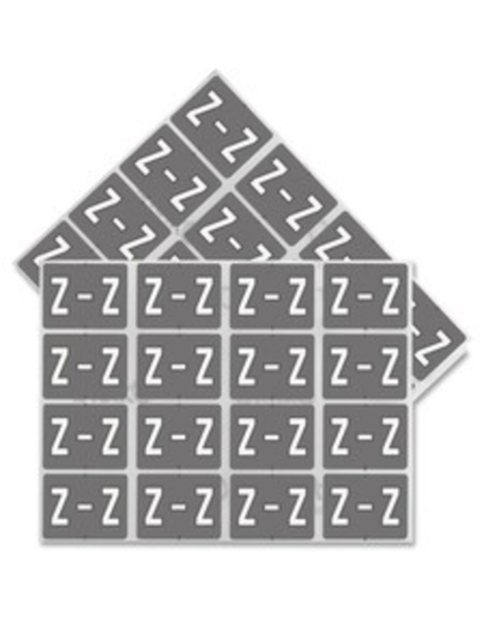 FILE LABEL* Z - GRY/WHT*240/PK