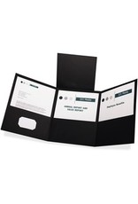 FLDR TRIFOLD PCKT*BLACK *20/BX