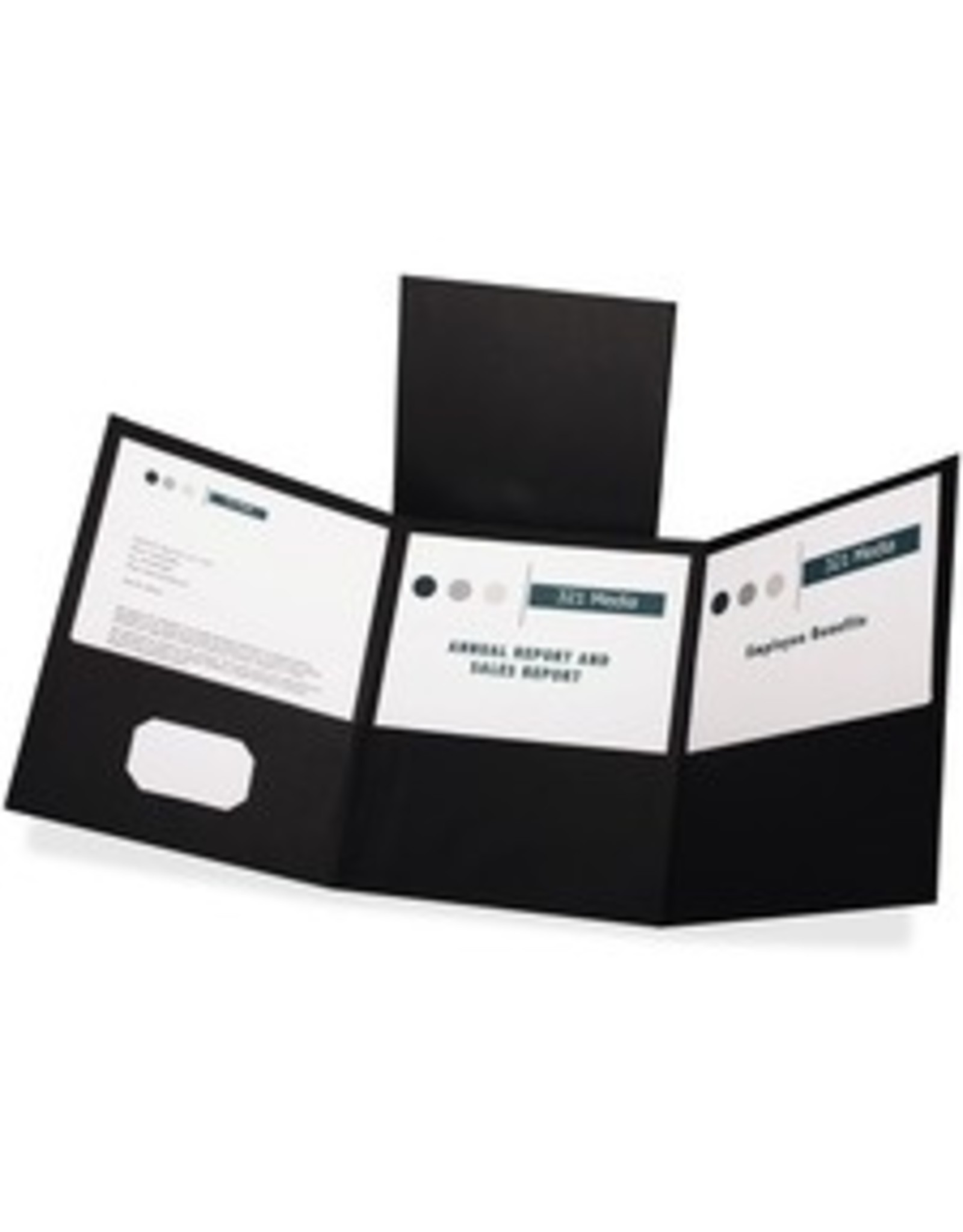 FLDR TRIFOLD PCKT*BLACK *20/BX