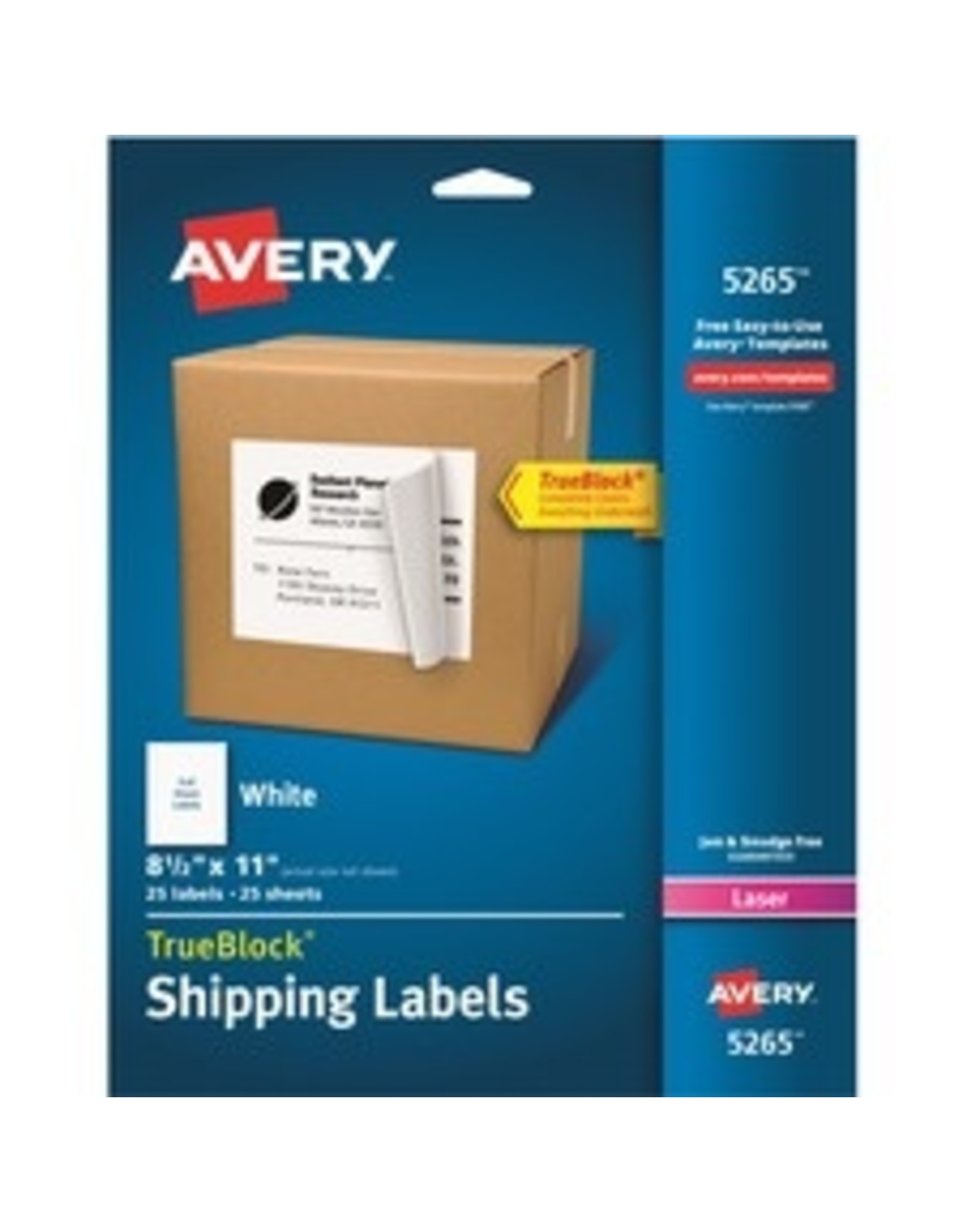 LASER LABEL 8.5x11 AL150*25/PK