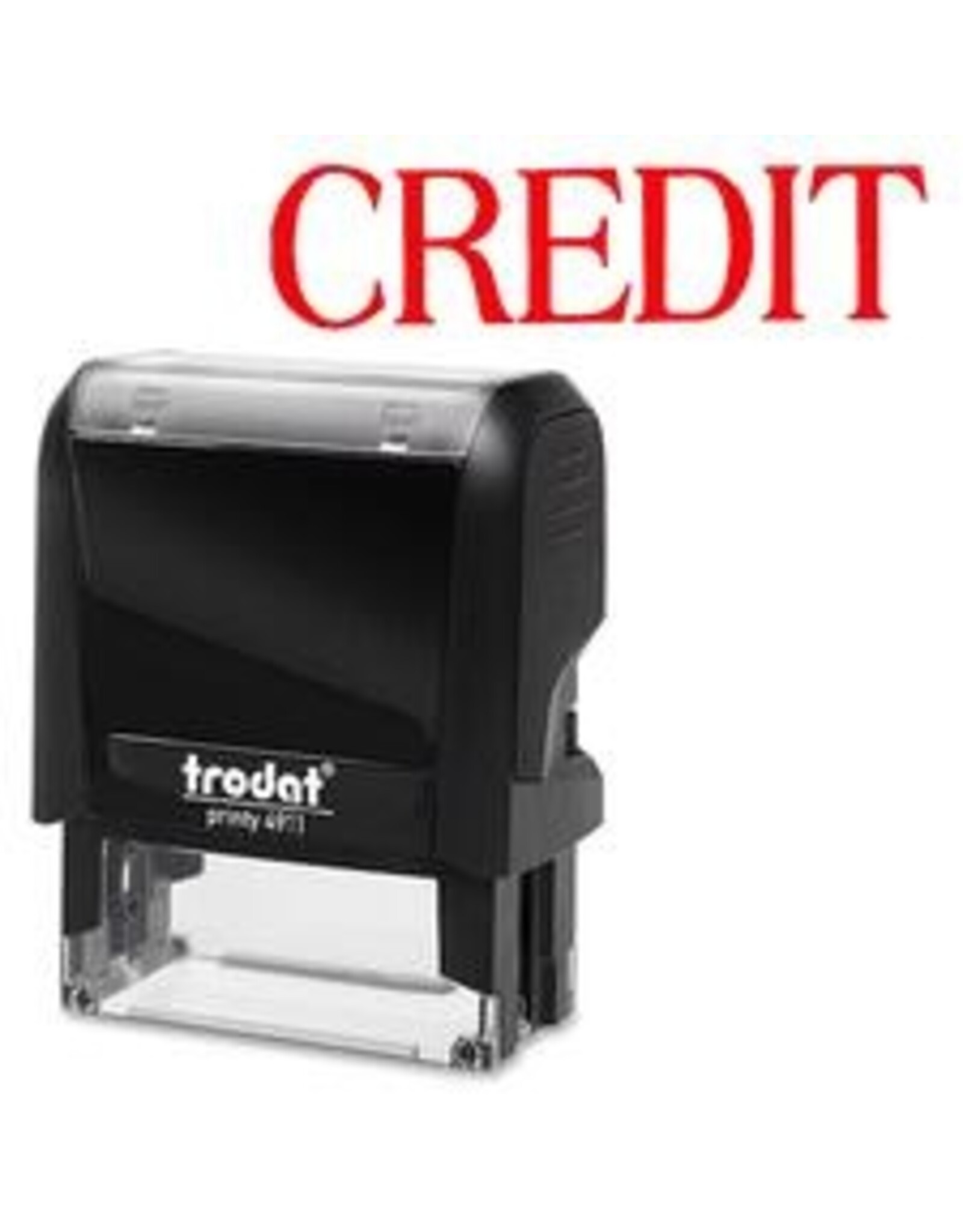 S-PRINTY STAMP LRG*CREDIT(RED)
