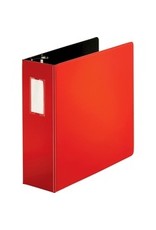 BINDER HVY DUTY D-RING 4'',RED