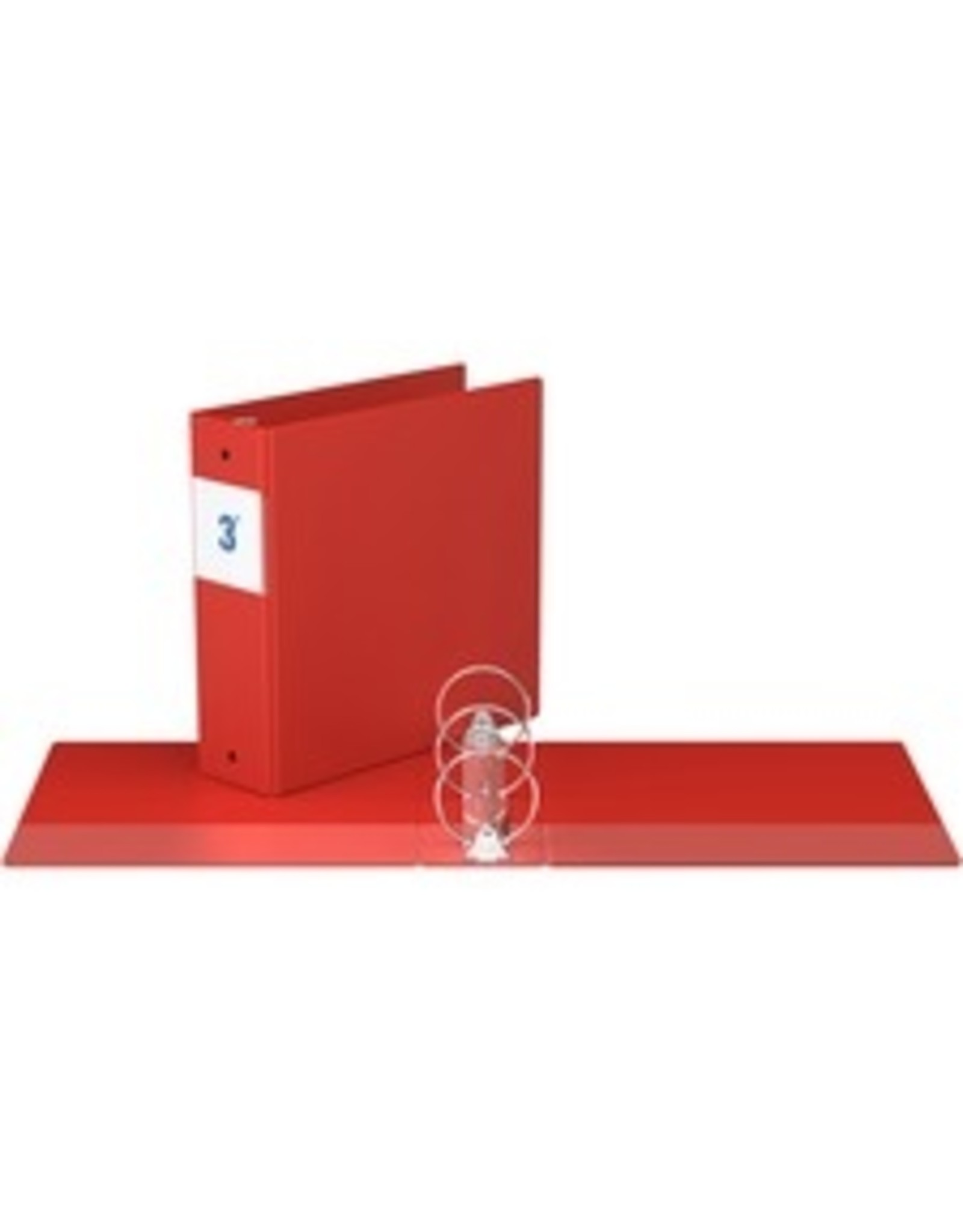 BINDER R-RING 3'' COMMERC*RED