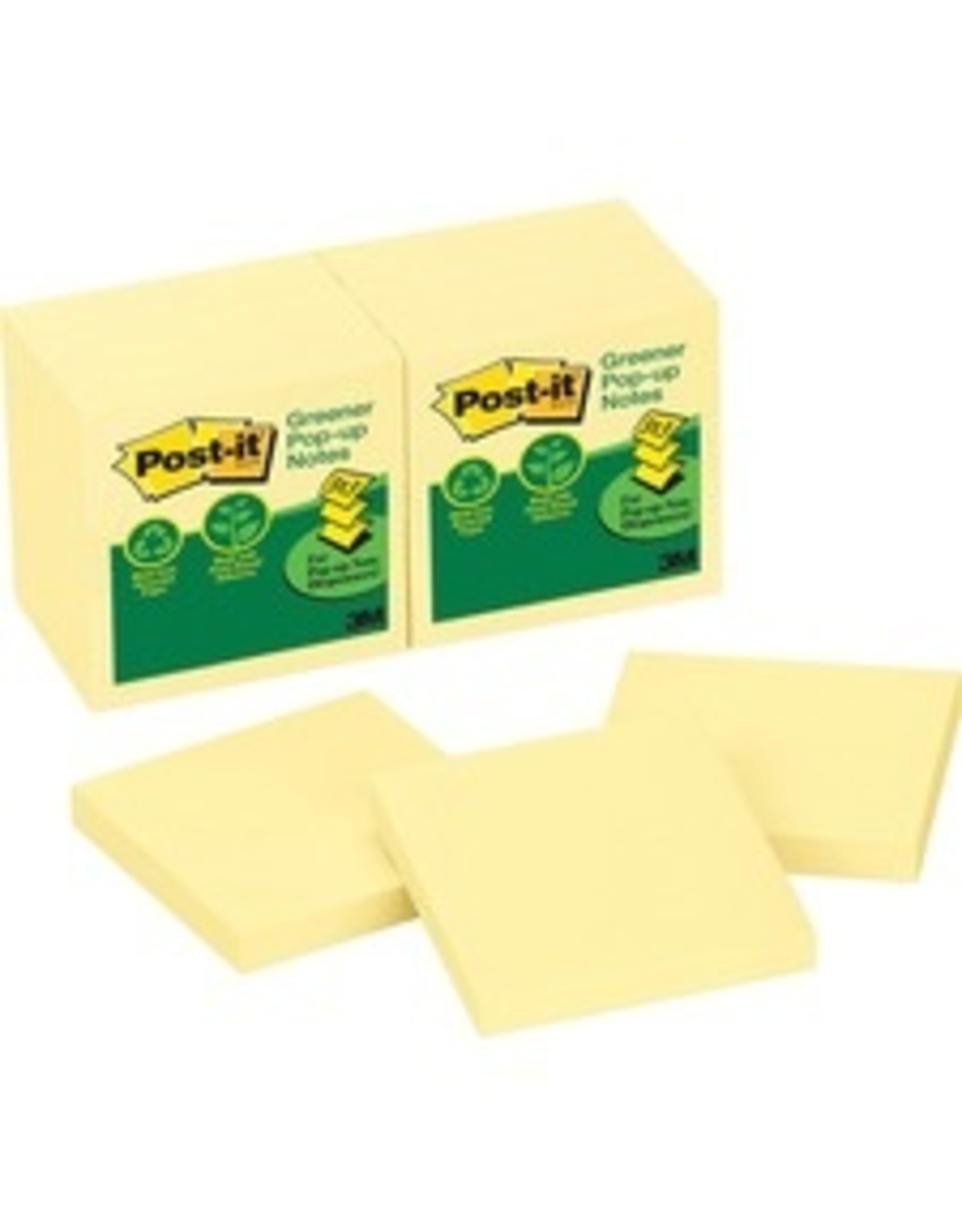 POPUP NOTES 3x3 CANARY  *12/PK