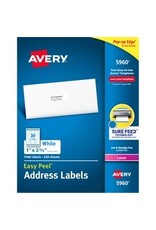 LASER LABEL 2.63x1 BULK*7500bx