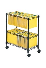 FILE CART ROLLING 2-TIER*BLACK