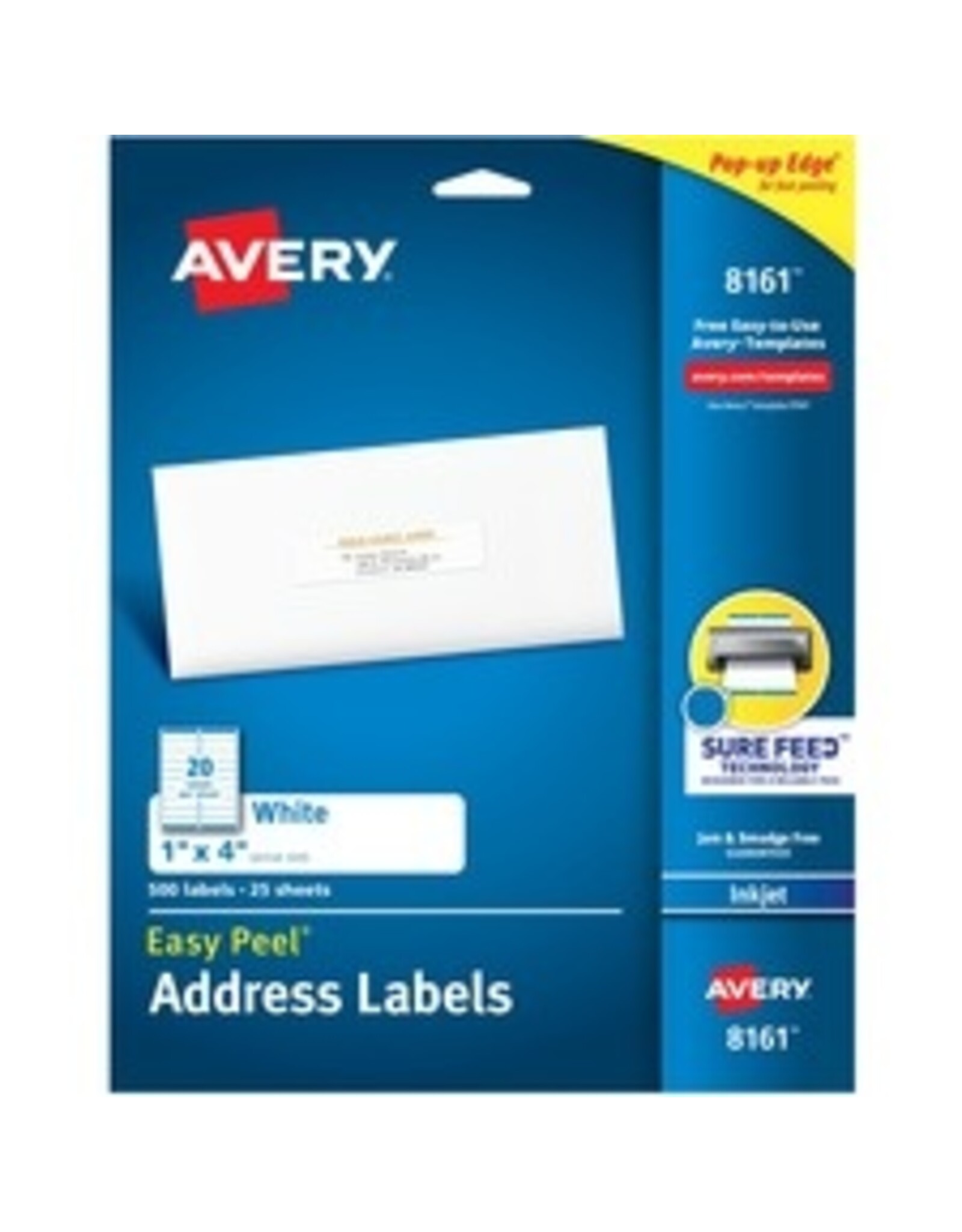 INKJET ADD.LABEL 4x1   *500/PK