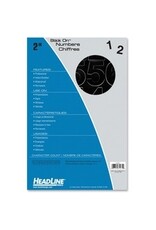 STK-ON LTR, HEL 2'' NUMB *BLACK
