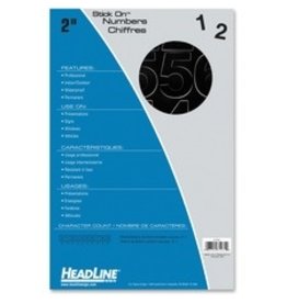 STK-ON LTR, HEL 2'' NUMB *BLACK
