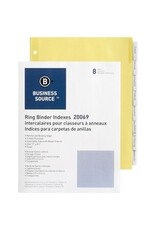 INDEX 11x8.5 3RING*CLEAR*8 TAB