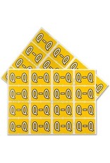 FILE LABEL* Q - YELLOW *240/PK