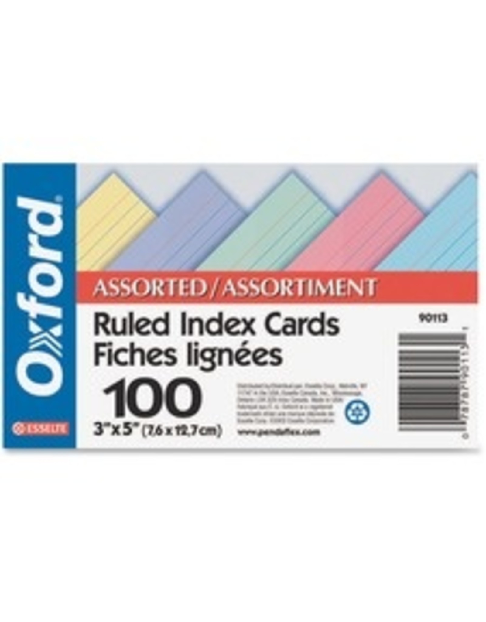 INDEX CRD 3x5 RLD *ASST *1C/PK