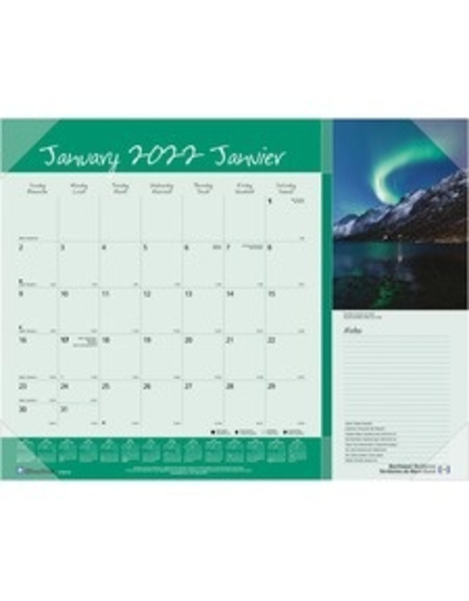 DESK PAD MONTHLY 17X21.25*2022