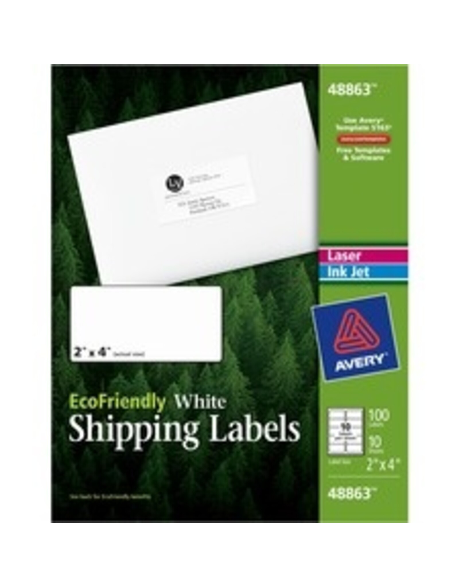 LABEL ECO-FRIENDLY 4x2  *1C/PK