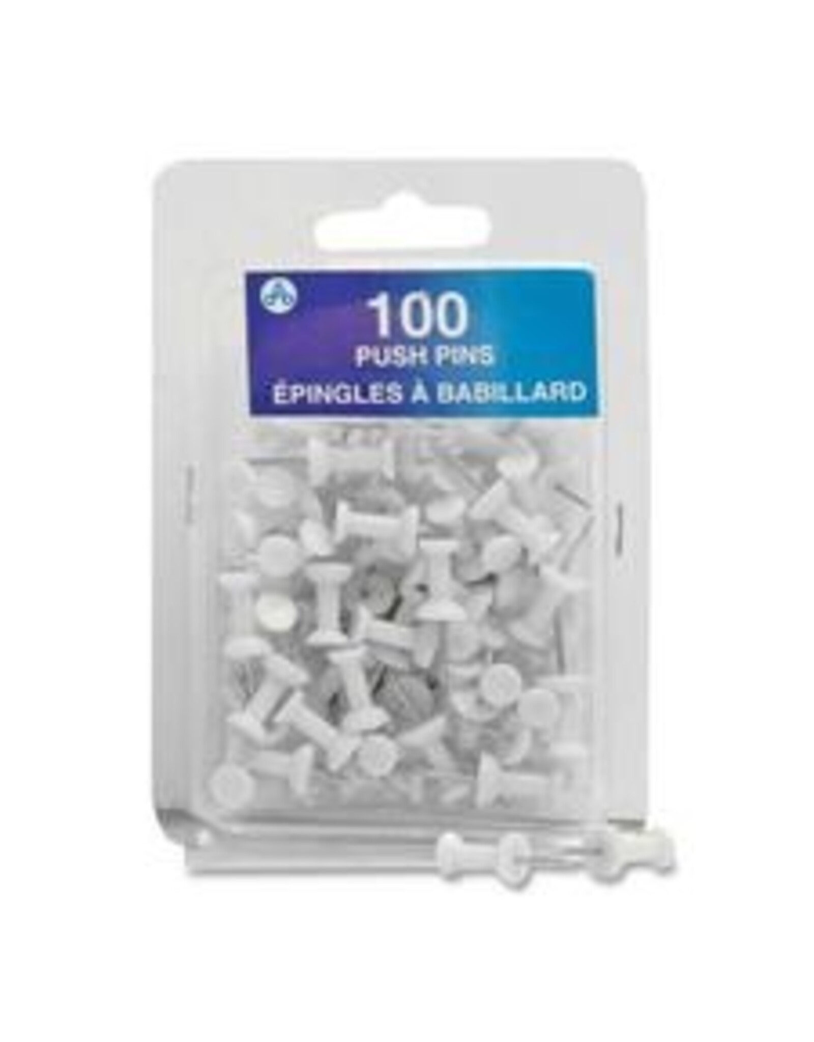 PUSH PINS (X357) WHITE  *1C/PK