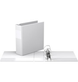 BINDER D-RING 3'' COMMERC*WHITE