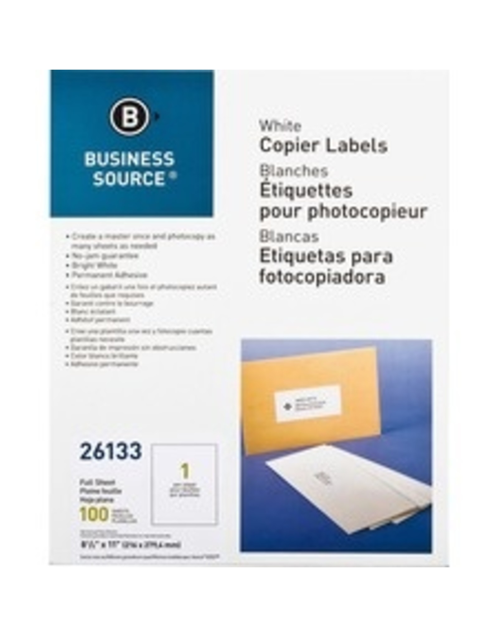 LABEL,COPIER, 8-1/2 X 11