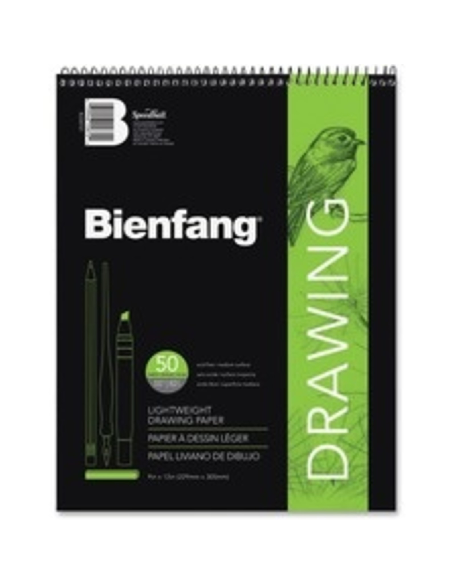 SKETCH/DRAW PAD 55LB 9x12 50sh