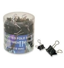 FOLDBACK CLIP*BK 3/4&1-1/4 *60