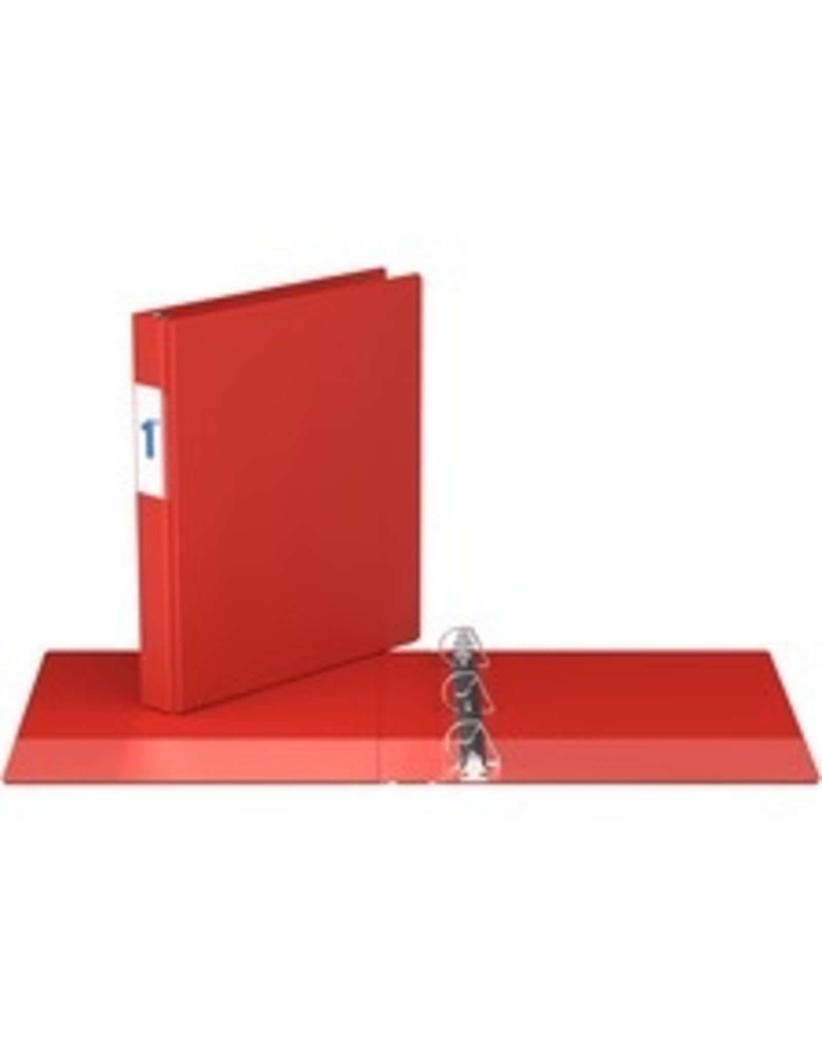 BINDER D-RING 1'' COMMERC*RED