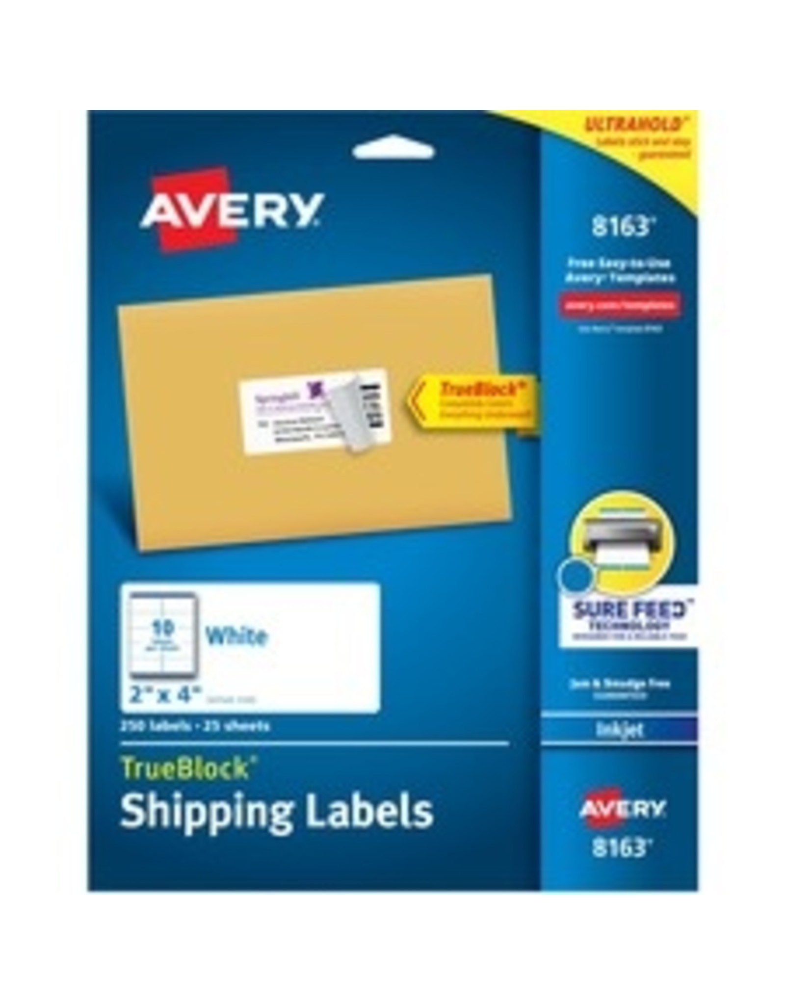 INKJET SHIP LABEL 4x2   *250pk
