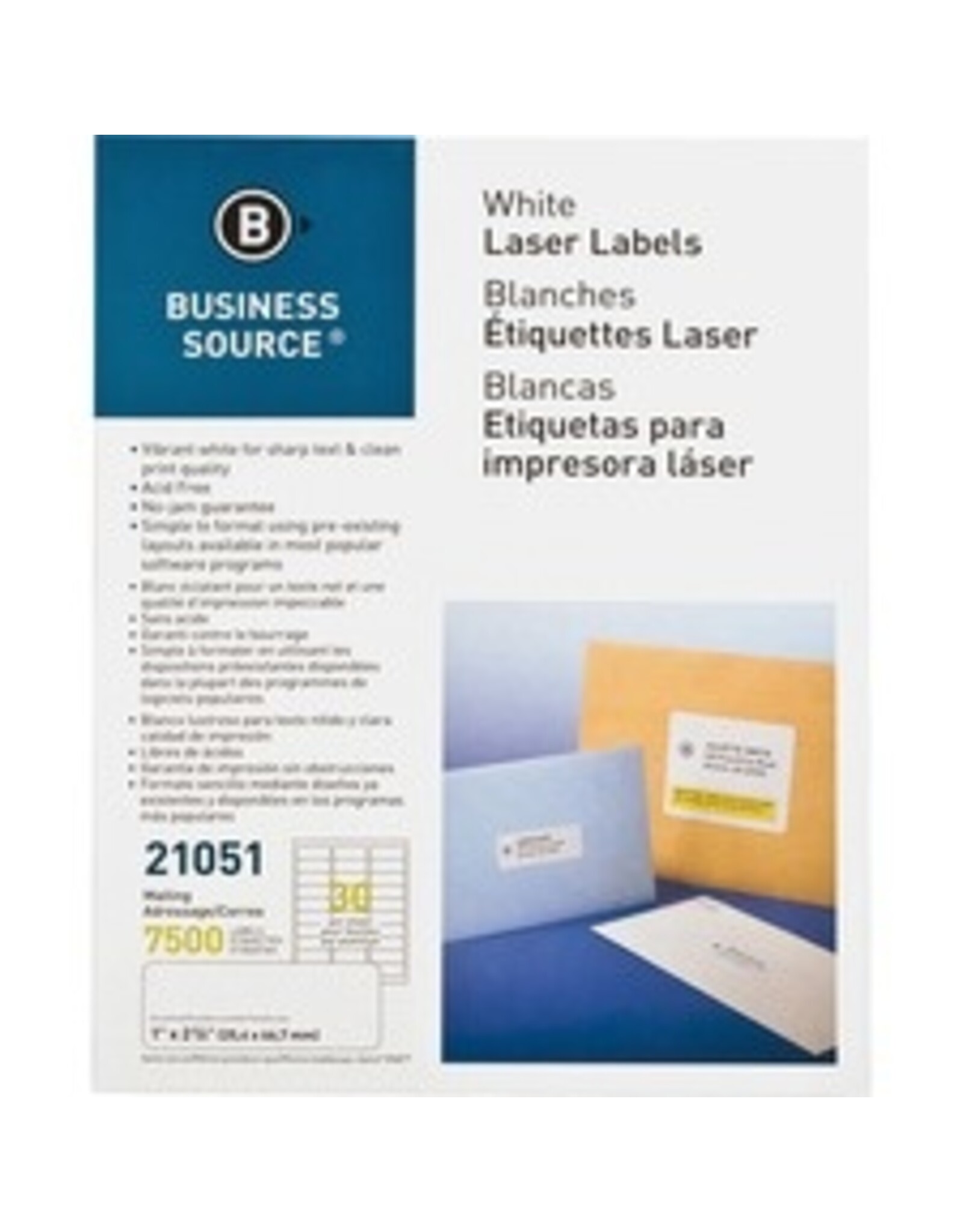 LABEL LASER 1x2-5/8   *7500/PK