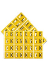 FILE LABEL* E - YELLOW *240/PK