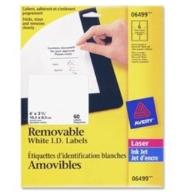 LASER LABEL 4x3.3 REMOV *60/PK