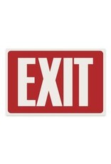 SIGN 12x8 RD/WT*EXIT