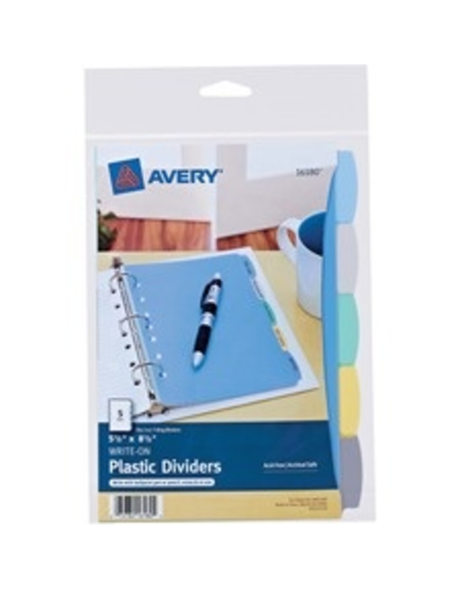 WRITE-ON DIVIDER 5.5x8.5 5-TAB